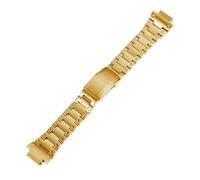 WTNZBAEM Correa de acero inoxidable compatible con Casio Gshock GW-M5610 DW5600 GW-B5600 G-5600 GA2100 GM5600 GM2100(Gold,5610 series)