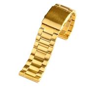 WTNZBAEM Correa de acero inoxidable for hombre, de 22 mm, 24 mm, 26 mm y 28 mm, color negro, plateado y dorado, compatible con correas DIESEL DZ7333 y DZ4344.(Gold,24mm)
