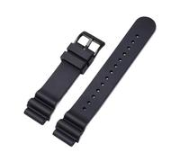 WTNZBAEM Correa de caucho fluorado 20 mm y 22 compatible con Seiko Canned Abalone Black&Green Aqua Ghost Sport, resistente al agua(Black02,20mm)