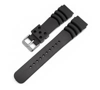 WTNZBAEM Correa de reloj buceo silicona 20 mm, 22 y 24, compatible con Seiko Diver Scuba Casio(Black S,20mm)