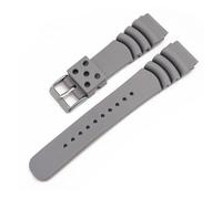 WTNZBAEM Correa de reloj buceo silicona 20 mm, 22 y 24, compatible con Seiko Diver Scuba Casio(Grey S,20mm)