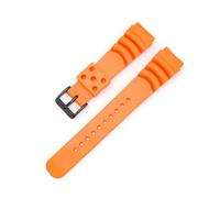 WTNZBAEM Correa de reloj buceo silicona 20 mm, 22 y 24, compatible con Seiko Diver Scuba Casio(Orange B,20mm)