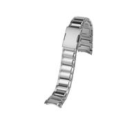 WTNZBAEM Correa de reloj Casio 5468 acero inoxidable for hombre, serie EDIFICE EFR-303L/303D, con diseño corazón tierra, 22 mm(Silver)