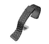 WTNZBAEM Correa de reloj cuadrada pequeña metal retro compatible con CASIO A159w-n1, A158WA/168, LA670, AE-1200/W-218H/F84, correa acero inoxidable 18 mm(Black 5)