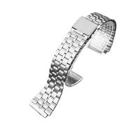 WTNZBAEM Correa de reloj cuadrada pequeña metal retro compatible con CASIO A159w-n1, A158WA/168, LA670, AE-1200/W-218H/F84, correa acero inoxidable 18 mm(Silver 5)