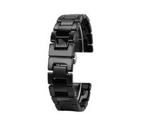 WTNZBAEM Correa de reloj de cerámica compatible con la serie COACH GREYSON 14503925 y 14503926 for hombre y mujer, pulsera de cerámica rosa.(4102 black,20mm-width)