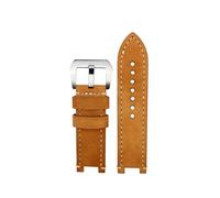 WTNZBAEM Correa de reloj vintage piel vaca compatible con G-SHOCK Casio GST-B100/S130/S110/S120/W130L/W100/210/W300, correa retro for hombre(Khaki silver)