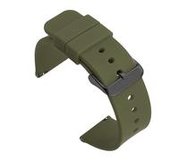 WTNZBAEM Correa de silicona liberación rápida 12/14/16/18/20/22/24 mm compatible con Samsung Galaxy 6, 4, 5 Pro, Huami y Huawei Smart Watch(Army green B,18mm)