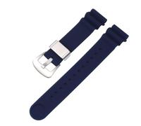 WTNZBAEM Correa modificada compatible con Seiko No. 5 Abalone Small MM SRP777J1 Sport, correa de silicona impermeable for reloj hombre, accesorios pulsera(Blue-silver,20mm)