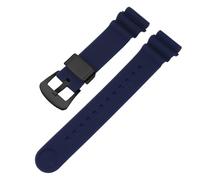 WTNZBAEM Correa modificada compatible con Seiko No. 5 Abalone Small MM SRP777J1 Sport, correa de silicona impermeable for reloj hombre, accesorios pulsera(Blue-black,21mm)