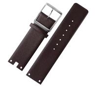 WTNZBAEM Correas de reloj compatibles con CK K94231 K9423101, cuero, duraderas y suaves, Calvin Klein, correa 22 mm, pulsera for hombre(Brown-silver)