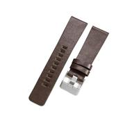 WTNZBAEM Correas de reloj cuero transpirable y cómodas compatibles con Diesel Dz7396, Dz1206, Dz1399 Dz1405, correa impermeable piel vaca 22, 24, 26 28 mm(Coffee-Steel-K3,28mm)