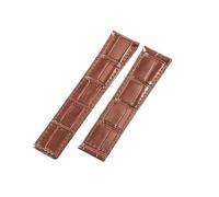 WTNZBAEM Correas de reloj transpirables, resistentes al sudor y compatibles con la serie Tag Heuer 24, 22 20 mm hebilla acero macizo piel vaca premium(Brown-No,22mm)