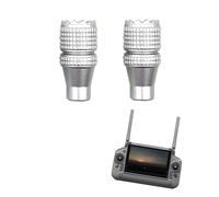 Wtohoby RC Plus 2 palancas de control, joysticks de pulgar para DJI RC Plus 2/1 remoto para DJI FlyCart 30/Inspire 3/Matrice 4/400/Matrice 30/30T/Matrice 350 RTK /T40/T25/T20P Controller Rocker (plata