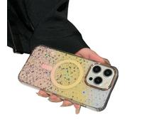 WTongBao Carcasa De Telefono Aplicable A 16, 15, 14, 13 Serie Bright Starry Sky Adsorción Adsorption Teléfono Móvil Shell Anti-Caza Cubierta Protectora-oro-13