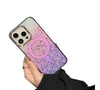 WTongBao Carcasa De Telefono Aplicable A 16, 15, 14, 13 Serie Bright Starry Sky Adsorción Adsorption Teléfono Móvil Shell Anti-Caza Cubierta Protectora-púrpura-14 Pro MAX