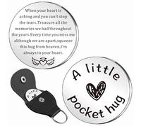 WTOPP Abrazo de bolsillo del cielo, regalo conmemorativo por la pérdida de mamá, papá, hijo, hija, marido, esposa, abuelo, abuela, hermano, hermana, regalos de condolencias