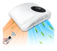 WTRYRN Aire Acondicionado de Techo de 12 V, con conversión de frecuencia Inteligente - 7900 BTU de calefacción y refrigeración, Alimentado por batería, para autocaravanas y maquinaria agrícola 24V