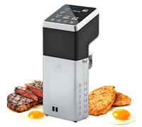 WTRYRN Cocedor de Precisión Sous Vide de 1600 W - Uso Comercial/Doméstico, Resistente al Agua IPX7, Acero Inoxidable SUS304, Control Preciso de ±0.1 ℃ y Alarma Automática de Temperatura