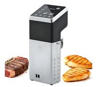 WTRYRN Cocedor Sous Vide de 1600 W de Calentamiento rápido - Circulador de inmersión Resistente al Agua IPX7, Pantalla Grande y Funcionamiento Sencillo