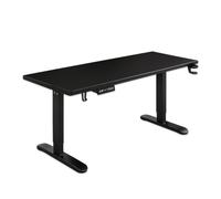 WTRYRN Escritorio de Altura Regulable, Escritorio eléctrico con función de Memoria y Motor silencioso para Trabajar, estudiar y Trabajar Desde casa. Black+Black-47×24"
