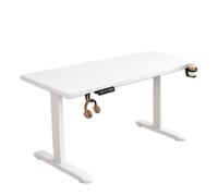 WTRYRN Escritorio de Altura Regulable, Escritorio eléctrico con función de Memoria y Motor silencioso para Trabajar, estudiar y Trabajar Desde casa. White+White-47×24"