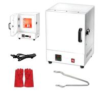 WTRYRN Horno eléctrico de sobremesa/Horno de fusión de Metales, Ajuste preciso de Temperatura y eficiencia energética, Estructura compacta, para joyería y esmaltado 220V