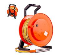 WTRYRN Medidor de Profundidad de Pozo de 30 m, sonda de Acero Inoxidable con indicador de Pico y luz indicadora, Cinta métrica de Acero para Pruebas de filtración de presas 30m