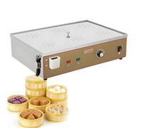 WTRYRN Vaporera Comercial para cocinar, máquina para Hacer Bollos al Vapor en Tiendas de Desayuno, Temperatura Ajustable de 30 a 110 °C, Suministro de Agua Independiente para cocinar. 6Holes