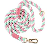 Wttagkl Correa de Perro, Cuerda de algodón Trenzada, Trenzada, para Perros pequeños, medianos y Grandes, macarrón, 122 cm/152 cm,Einhorn-5FT x 1/2in (Pack of 1)