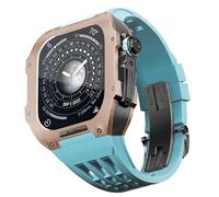 Wtukmo Caja de titanio para reloj de lujo, correa de reloj de lujo para Apple Watch 6/5/4/SE/44 mm, correa de repuesto para reloj y kit de accesorios, 44MM, Ágata