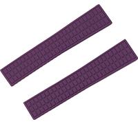 Wtukmo Correa de reloj de 18 mm y 19 mm para correa Patek para Philippe Belt Ladies Aquanaut 5067A 491PTK correa de goma (correa morada, 19 mm sin hebilla), 19mm no buckle, Ágata