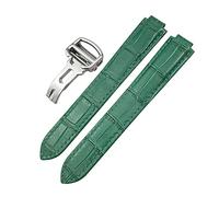 Wtukmo Correa de reloj de piel auténtica de 14 mm, 16 mm, 18 mm, 20 mm, 22 mm, para Ballon Bleu De Cartier, tipo convexo, correa de reloj de piel de becerro colorida, 20mm, Ágata