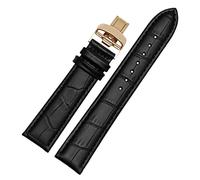 Wtukmo Correa de reloj de piel auténtica para Mido Multifort M005 Series M005930 de 23 mm con hebilla de mariposa de acero inoxidable, 21mm, Ágata