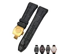 Wtukmo Correa de reloj Franck Muller de 28 mm de silicona de vaca de nailon con hebilla plegable para hombre, 28mm, Ágata