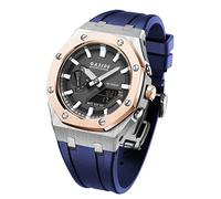Wtukmo GA-B2100 MOD Kit para GA-2110 GA-2100 Caja de reloj de metal Correa de silicona 316 Accesorios modificados Pulsera Bisel bandas, talla única, Ágata