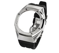 Wtukmo GA2100 GA2110 GAB2100 GM2100 Mod Kit para reloj, bisel transparente y correa de reloj de caucho fluorado con reajuste, talla única, Ágata