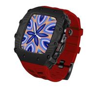 Wtukmo Juego de correas de silicona de fibra de carbono de 45 mm y 44 mm, para Apple Watch Series 9, 8, 7, 6, 5, 4, SE, 44 mm, 45 mm, kit de modificación de correa de repuesto, 44mm, Ágata