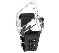 Wtukmo Kit de modificación Glacier de lujo, para iWatch Series 9, 8, 7, 6, 5, 4, SE, transparente, para Apple Watch Series de 44 mm, 45 mm, accesorios de correa de repuesto, 45MM, Ágata