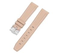 Wtukmo Para Swatch X Omega Moonswatch para Seamaster 300 interfaz curva hombres mujeres calidad reemplazar correa de reloj 20mm(Brown white)