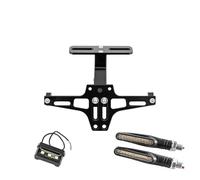 WTXXGQ Fender Eliminator para Super para Grom 125 para MSX 125 CB500X CB400 CB1000 Soporte Universal para Matrícula Trasera De Motocicleta Compatible Soporte Matricula Moto(Set and 2Piece Lamp)