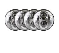 WTXXGQ Juego Faros Delanteros para Buick para Centurion para Electra para Invicta GS 350 GS 400 GS 455 Faro LED De 5-3/4" con Luces De Giro DRL Faro Principal Delantero(Chrome no halo)