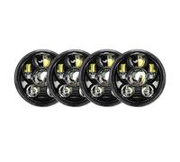 WTXXGQ Juego Faros Delanteros para Buick para Centurion para Electra para Invicta GS 350 GS 400 GS 455 Faro LED De 5-3/4" con Luces De Giro DRL Faro Principal Delantero(Black-C)