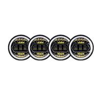 WTXXGQ Juego Faros Delanteros para Buick para Centurion para Electra para Invicta GS 350 GS 400 GS 455 Faro LED De 5-3/4" con Luces De Giro DRL Faro Principal Delantero(Black-D)