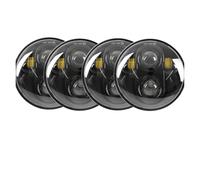 WTXXGQ Juego Faros Delanteros para Buick para Centurion para Electra para Invicta GS 350 GS 400 GS 455 Faro LED De 5-3/4" con Luces De Giro DRL Faro Principal Delantero(Black-A)