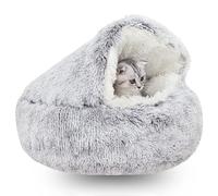 WTZHHK Cama Gato Cueva para Perros Y Gatos con Esponja Acogedora, Parte Inferior Antideslizante para Mascotas Pequeñas Y Medianas (Color: Gray, Size: 40CM)