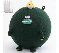 WTZHHK Funda de Peluche para balón de Yoga Funda Pelota Yoga 50cm 60cm de Tela Premium, Cubierta Lavable para Fitball y Pelota de Pilates, Incluye Tapón de Repuesto y Extractor de Aire(Crocodile,50)