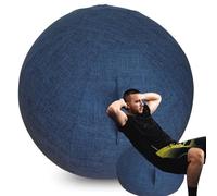 WTZHHK Funda para Pelota de Pilates Grande Aplicable Fitball Pelota Yoga Pelota de Pilates para Embarazadas Elegante, Duradero y Cómodo【No Incluye Bolas】 (Color : Blue, Size : 65CM)