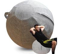 WTZHHK Funda para Pelota de Pilates Grande Aplicable Fitball Pelota Yoga Pelota de Pilates para Embarazadas Elegante, Duradero y Cómodo【No Incluye Bolas】 (Color : Gray, Size : 75CM)