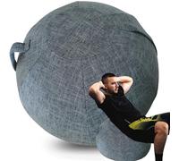 WTZHHK Funda para Pelota de Pilates Grande Aplicable Fitball Pelota Yoga Pelota de Pilates para Embarazadas Elegante, Duradero y Cómodo【No Incluye Bolas】 (Color : Navy Blue, Size : 75CM)